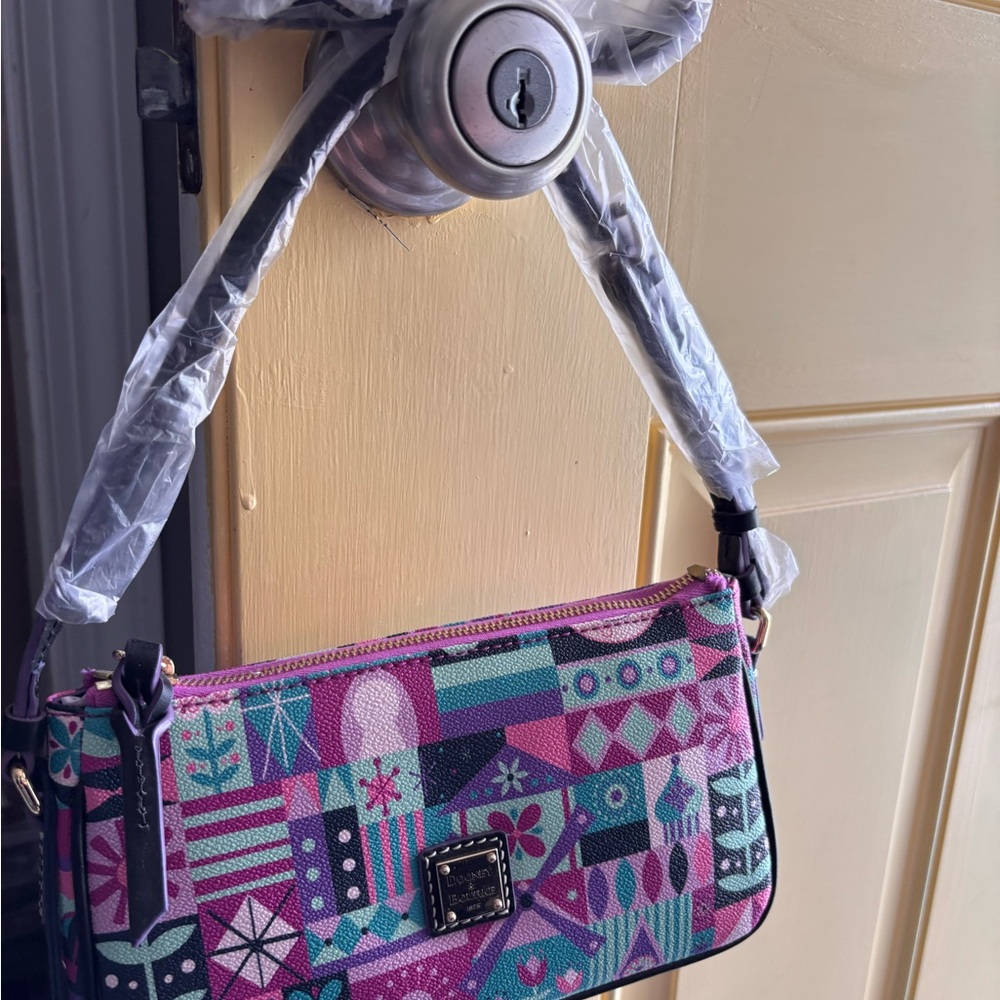 Disney Dooney & Bourke  “It's A Small World” Pouchette Crossbody